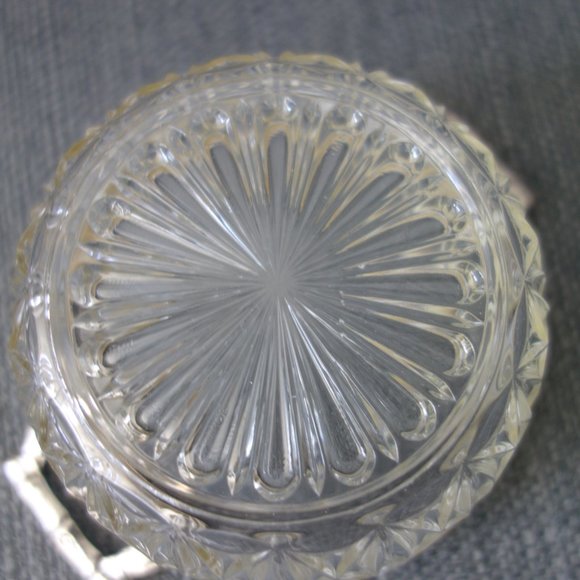 Vintage Fancy Bowl with Metal and Handles - Picture 7 of 10